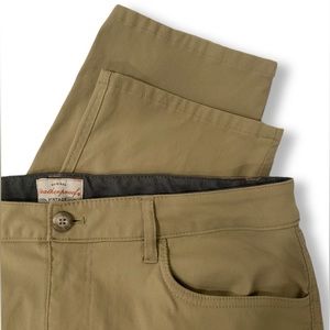 Weatherproof nylon utility pants tan or khaki size 36 cargo pocket zipper vtg